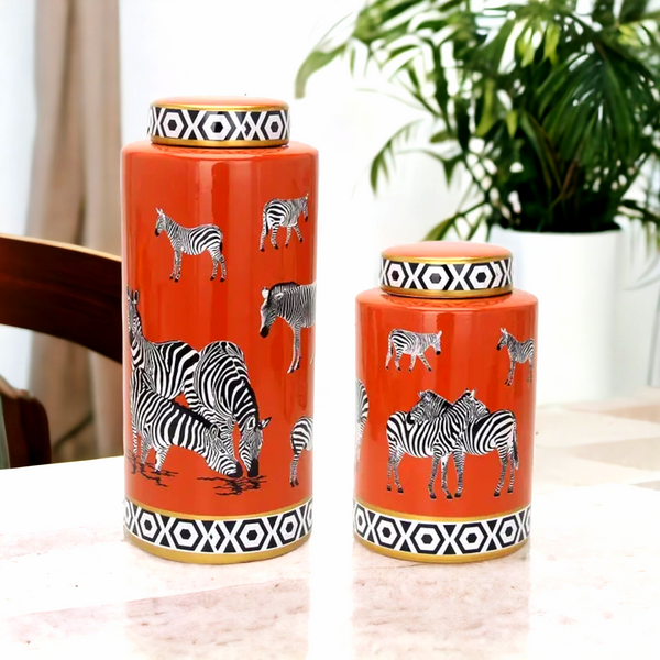 Tangerine|Boho Ginger Jars