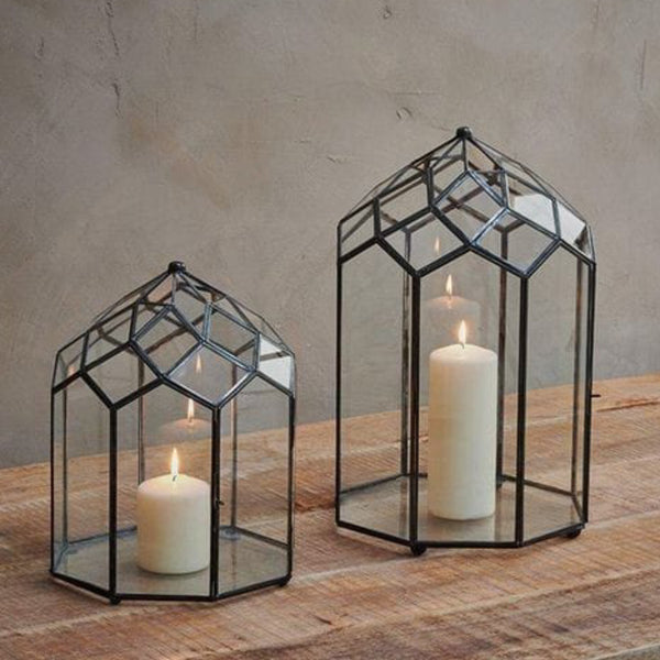 Mila| Metal Cage Rust Lanterns